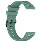 For Xiaomi Watch 22mm Dotted Black Buckle Silicone Watch Band(Two Color+Olive Green) - 2