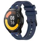 For Xiaomi Watch 22mm Dotted Black Buckle Silicone Watch Band(Two Color+Midnight Blue) - 1