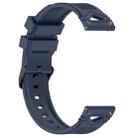 For Xiaomi Watch 22mm Dotted Black Buckle Silicone Watch Band(Two Color+Midnight Blue) - 2