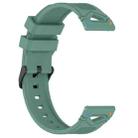 For Amazfit Watch 22mm Dotted Black Buckle Silicone Watch Band(Two Color+Olive Green) - 2