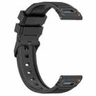 For Amazfit Watch 22mm Vertical Pattern Black Buckle Silicone Watch Band(Two Color+Black) - 2