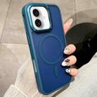 For iPhone 16 Heat Dissipation MagSafe Shockproof Phone Case(Blue) - 1