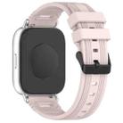 For Samsung Galaxy Watch 22mm Vertical Pattern Black Buckle Silicone Watch Band(Pink) - 2