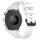 For COROS Watch 22mm Dotted Black Buckle Silicone Watch Band(Dual Color+White) - 2