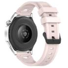 For Samsung Galaxy Watch 22mm Dotted Black Buckle Silicone Watch Band(Pink) - 2