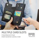 For Samsung Galaxy S25 5G CaseMe C22 Card Slots Holder RFID Anti-theft Phone Case(Black) - 3