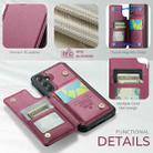 For Samsung Galaxy S25 5G CaseMe C22 Card Slots Holder RFID Anti-theft Phone Case(Red) - 2