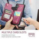 For Samsung Galaxy S25 5G CaseMe C22 Card Slots Holder RFID Anti-theft Phone Case(Red) - 3