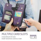 For Samsung Galaxy S25 5G CaseMe C22 Card Slots Holder RFID Anti-theft Phone Case(Purple) - 3