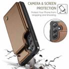 For Samsung Galaxy S25+ 5G CaseMe C22 Card Slots Holder RFID Anti-theft Phone Case(Brown) - 3