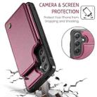 For Samsung Galaxy S25+ 5G CaseMe C22 Card Slots Holder RFID Anti-theft Phone Case(Red) - 3