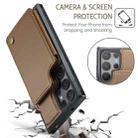 For Samsung Galaxy S25 Ultra 5G CaseMe C22 Card Slots Holder RFID Anti-theft Phone Case(Brown) - 3