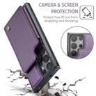 For Samsung Galaxy S25 Ultra 5G CaseMe C22 Card Slots Holder RFID Anti-theft Phone Case(Purple) - 3