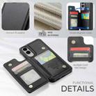 For Samsung Galaxy S25 Edge 5G CaseMe C22 Card Slots Holder RFID Anti-theft Phone Case(Black) - 2