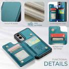 For Samsung Galaxy S25 Edge 5G CaseMe C22 Card Slots Holder RFID Anti-theft Phone Case(Green) - 2