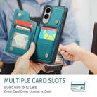For Samsung Galaxy S25 Edge 5G CaseMe C22 Card Slots Holder RFID Anti-theft Phone Case(Green) - 3