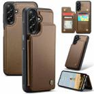 For Samsung Galaxy A36 CaseMe C22 Card Slots Holder RFID Anti-theft Phone Case(Brown) - 1