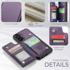 For Samsung Galaxy A36 CaseMe C22 Card Slots Holder RFID Anti-theft Phone Case(Purple) - 2