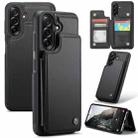 For Samsung Galaxy A56 CaseMe C22 Card Slots Holder RFID Anti-theft Phone Case(Black) - 1