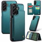 For Samsung Galaxy A56 CaseMe C22 Card Slots Holder RFID Anti-theft Phone Case(Green) - 1