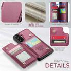 For Samsung Galaxy A56 CaseMe C22 Card Slots Holder RFID Anti-theft Phone Case(Red) - 2