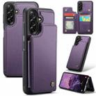 For Samsung Galaxy A56 CaseMe C22 Card Slots Holder RFID Anti-theft Phone Case(Purple) - 1