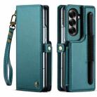 For Samsung Galaxy Z Fold7 CaseMe C22 Card Slots Holder RFID Anti-theft Phone Case(Green) - 1