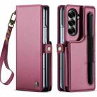 For Samsung Galaxy Z Fold7 CaseMe C22 Card Slots Holder RFID Anti-theft Phone Case(Red) - 1