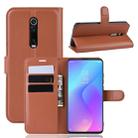 Litchi Texture Horizontal Flip Leather Case for Xiaomi Redmi K20 / K20 Pro / Mi 9T / Mi 9T Pro, with Wallet & Holder & Card Slots(Brown) - 1