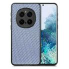 For Honor Magic7 Pro Carbon Fiber Texture Leather Back Cover Phone Case(Blue) - 1