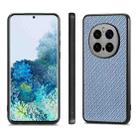 For Honor Magic7 Pro Carbon Fiber Texture Leather Back Cover Phone Case(Blue) - 2