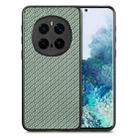For Honor Magic7 Pro Carbon Fiber Texture Leather Back Cover Phone Case(Green) - 1