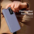 For Samsung Galaxy S22 5G Smart View Window Leather Phone Case with Card Slot(Purple) - 3