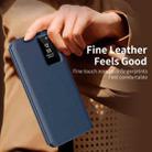 For Samsung Galaxy S23 FE 5G Smart View Window Leather Phone Case with Card Slot(Blue) - 3