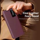 For Samsung Galaxy S23 FE 5G Smart View Window Leather Phone Case with Card Slot(Red) - 3