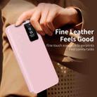 For Samsung Galaxy S24 FE 5G Smart View Window Leather Phone Case with Card Slot(Pink) - 3