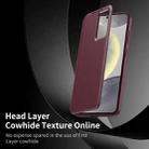 For Samsung Galaxy A55 Smart View Window Leather Phone Case with Card Slot(Red) - 2