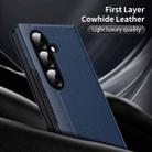 For Samsung Galaxy Z Fold7 5G Smart View Window Leather Phone Case with Card Slot(Blue) - 2