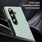 For Samsung Galaxy Z Fold7 5G Smart View Window Leather Phone Case with Card Slot(Green) - 2