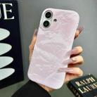 For iPhone 15 Velvet Leather PC Half Coverage Phone Case(Pink) - 1