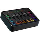 F9 48V Live Streaming Sound Card Audio Mixer Power Voice Changer with RGB Light(Black) - 1