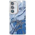 For Samsung Galaxy A16 5G Electroplated Marble Texture Phone Case(Navy Blue M17) - 1