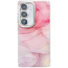 For Samsung Galaxy A55 5G Electroplated Marble Texture Phone Case(Pink M2) - 1
