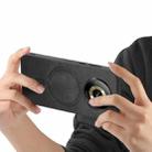 For Realme 12+ 5G Retro MagSafe Magnetic PU Back Cover Phone Case(Black) - 3