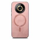 For Realme 11 Pro / Pro+ Retro MagSafe Magnetic PU Back Cover Phone Case(Pink) - 2