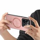 For Realme GT7 Pro Retro MagSafe Magnetic PU Back Cover Phone Case(Pink) - 3