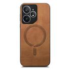 For Realme Neo7 Retro MagSafe Magnetic PU Back Cover Phone Case(Brown) - 2