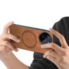 For Realme 11 4G Retro MagSafe Magnetic PU Back Cover Phone Case(Brown) - 3