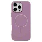 For iPhone 16 Pro Max Glossy MagSafe Shockproof TPU Phone Case(Purple) - 1