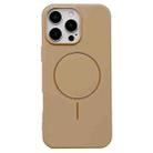 For iPhone 16 Pro Max Glossy MagSafe Shockproof TPU Phone Case(Desert Gold) - 1